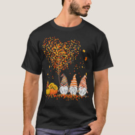 Happy Herfst Y'all Gnomes Pumpkin Funny Autumn Hea T-shirt