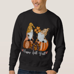 Happy Herfst Y'all Gnomes Pumpkin Truck Autumn Fun Trui