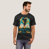 Happy Herfst Y'all Grappig Leopard Pompoen Herfst T-shirt (Voorkant volledig)