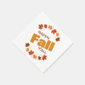 Happy herfst Y'All Groet Herfstesdoorn Bladeren Servet (Hoek)