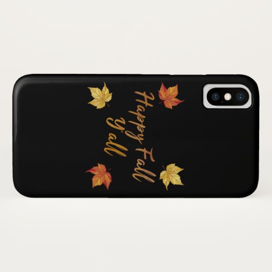 Happy Herfst Y'all herfst Maple Leaf Case-Mate iPhone Case (Achterkant (horizontaal))