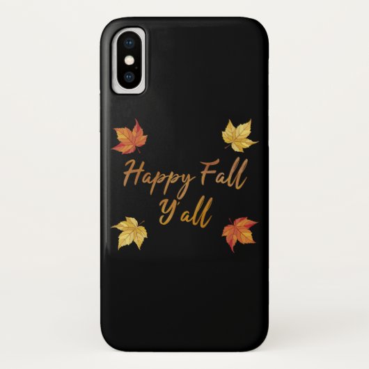 Happy Herfst Y'all herfst Maple Leaf Case-Mate iPhone Case (Achterkant)