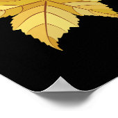 Happy Herfst Y'all herfst Maple Leaf Poster (Hoek)