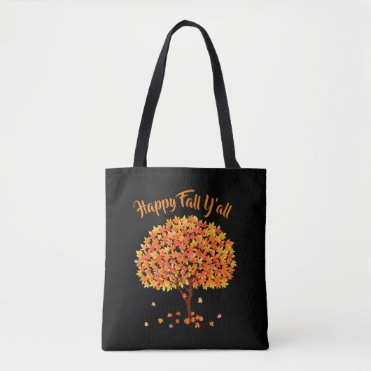 Happy Herfst Y'all / Herfst Season Canvas tas (Voorkant)