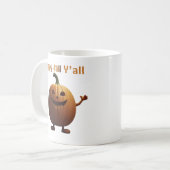 Happy herfst y'all herfstschattige mok pompoenen (Voorkant links)