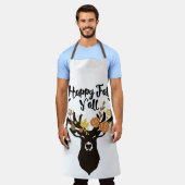 HAPPY HERFST Y'ALL hertenhoofd Schort (Gedragen)