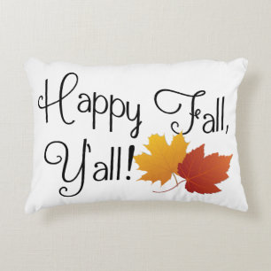 Happy Herfst Ya'll het is een herfst niet-Hallowee Accent Kussen