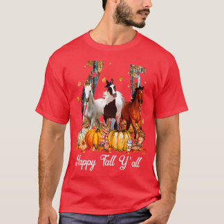 Happy Herfst Y'all Horse Thanksgiving Horse Lover T-shirt