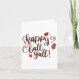 Happy Herfst Yall Kaart