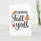 Happy Herfst Y'all Kaart (Voorkant)