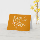 Happy Herfst Y'all Kaart (Gele Bloem)