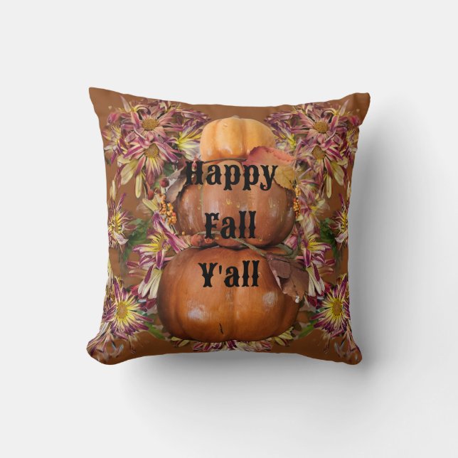 Happy Herfst y'all Kussen (Voorkant)