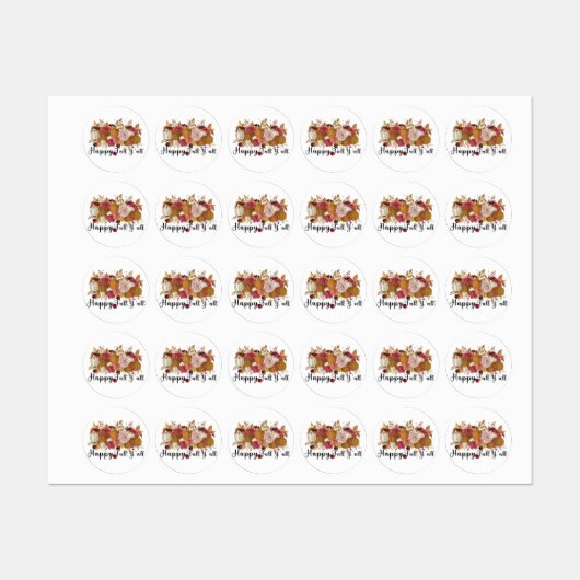 Happy Herfst Y'all Labels (Vel)