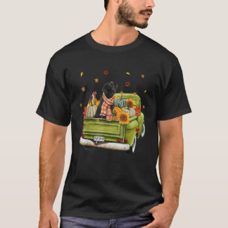 Happy Herfst Yall Labrador Dog on Truck Pumpkin He T-shirt
