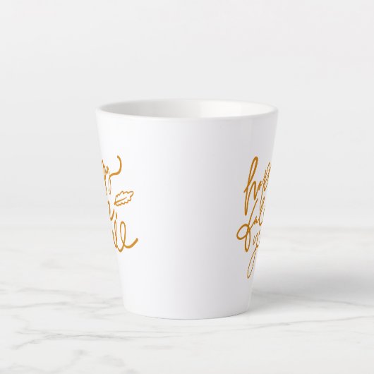 Happy Herfst Y'all Latte Mok (Voorkant)