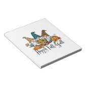 Happy Herfst Y'all Leopard Gnome Notitieblok (Schuin)