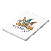 Happy Herfst Y'all Leopard Gnome Notitieblok (Linkerzijde)