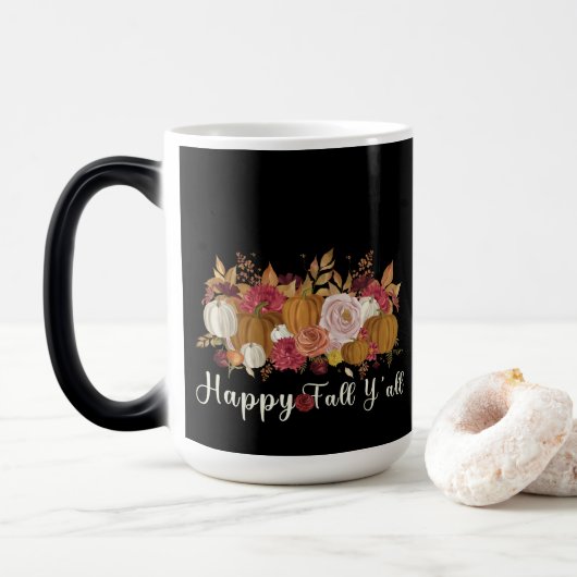 Happy Herfst Y'all Magische Mok (Met donut)