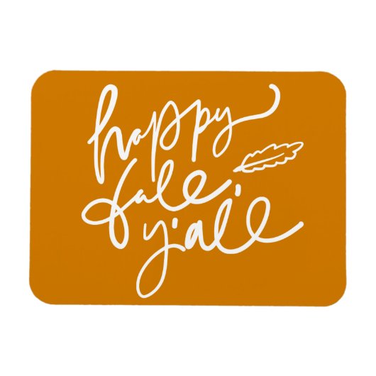 Happy Herfst Y'all Magneet (Horizontaal)