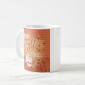 Happy Herfst Y'all met koffie en herfstbladeren Koffiemok (Voorkant links)