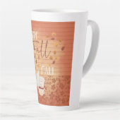 Happy Herfst Y'all met koffie en herfstbladeren Latte Mok (Rechterhoek)