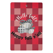 Happy Herfst Y'all Mini Klembord (Achterkant)
