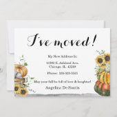 Happy Herfst Y'all New Home Aankondiging (Achterkant)