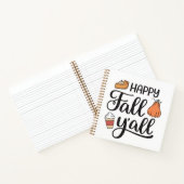 Happy Herfst Y'all Notitieboek (Binnen)