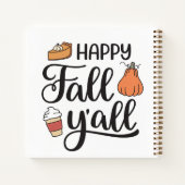 Happy Herfst Y'all Notitieboek (Achterkant)