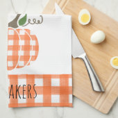 Happy Herfst Y'all Oranje Pset Kitchen Towel Theedoek (Quarter Fold)