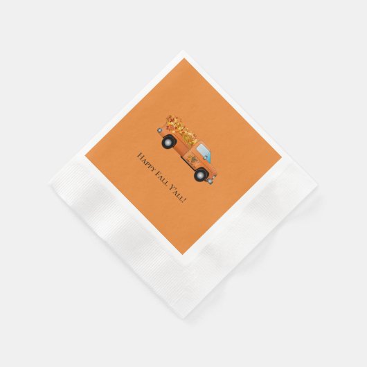 Happy Herfst Y'all Paper Napkin Servet (Hoek)