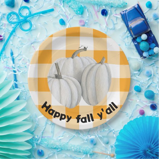 Happy herfst y'all papieren borden papieren bordje (Feest)