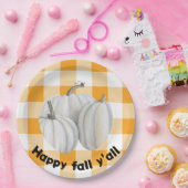 Happy herfst y'all papieren borden papieren bordje (Feest)
