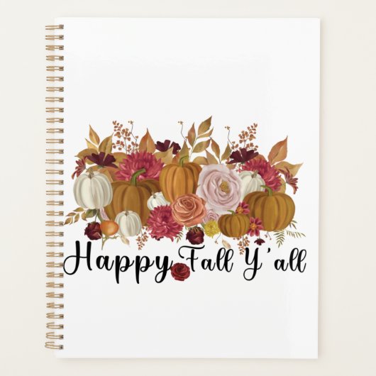 Happy Herfst Y'all Planner (Voorkant)