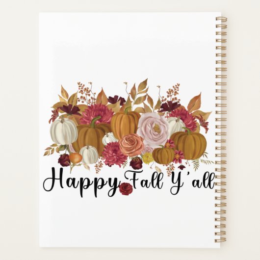 Happy Herfst Y'all Planner (Achterkant)