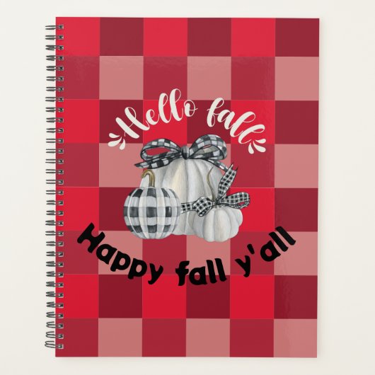 Happy Herfst Y'all Planner (Voorkant)