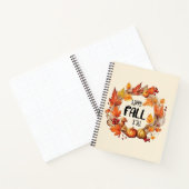 Happy Herfst Y'all - Pompoen & Herfst Bladeren Kra Notitieboek (Binnen)