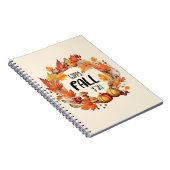Happy Herfst Y'all - Pompoen & Herfst Bladeren Kra Notitieboek (Rechterzijde)
