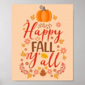 Happy herfst y'all poster (Voorkant)