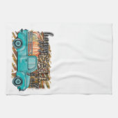 Happy Herfst Y'all Pumpkin Boerderij Truck Kitchen Theedoek (Horizontaal)