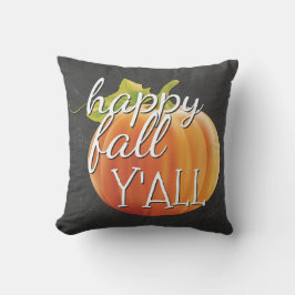 Happy Herfst Yall Pumpkin op het bord Buitenkussen