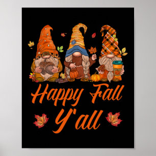 Happy Herfst Y'all Pumpkin Spice Herfst herfst Gno Poster