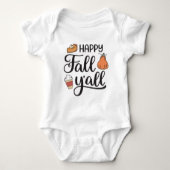 Happy Herfst Y'all Romper (Voorkant)