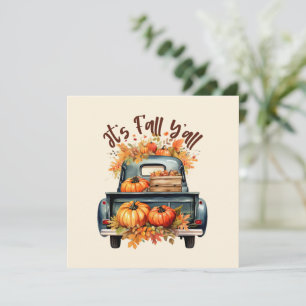 Happy Herfst Y'all – Rustieke truck met pompoenen