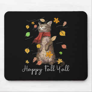 Happy Herfst Y'all Schattigee herfstkat Kitten Kat Muismat