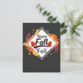 Happy Herfst Yall Season Autumn Leaves Briefkaart (Staand voorkant)