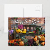 Happy Herfst Y'all Seasonal Briefkaart (Voorkant / Achterkant)