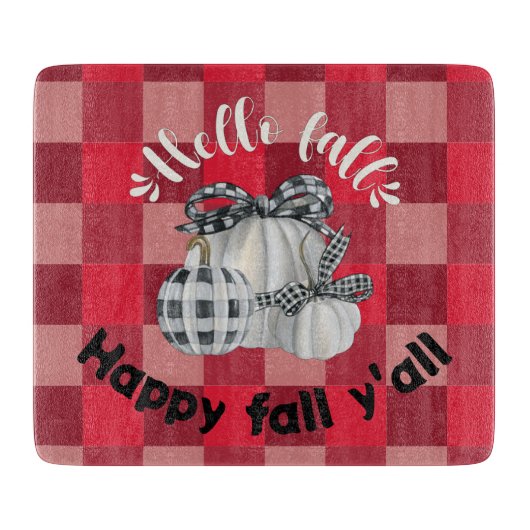 Happy Herfst Y'all Snijplank (Voorkant)