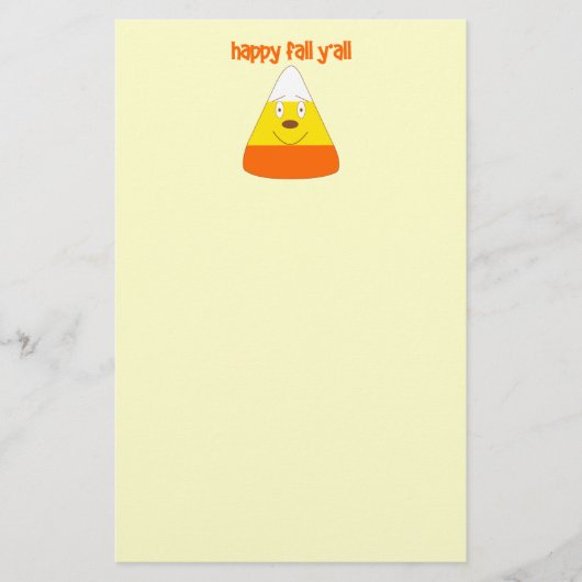 Happy Herfst y'all snoepmaïs briefpapier (Voorkant)