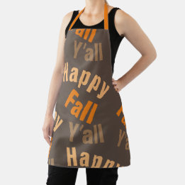 Happy Herfst Y'all Southern Autumn Greeting Schort